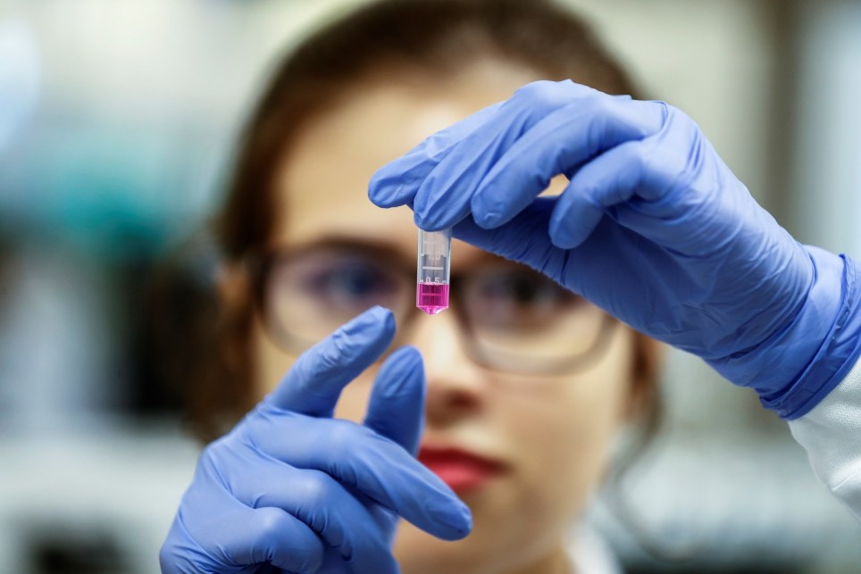 Una científica brasileña trabaja en el laboratorio de Inmunología de la Universidad de Sao Paulo, que desarrolla un proyecto de vacuna contra la COVID-19. EFE/ Sebastiao Moreira