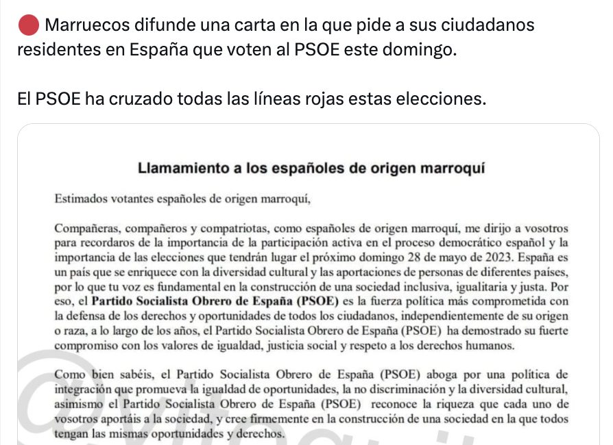 marruecos-pide-votar-psoe-elecciones-28m