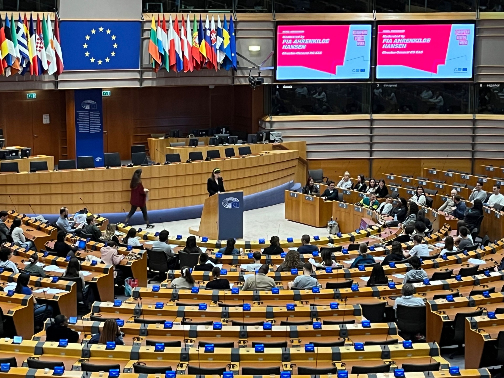 Sede del Parlamento Europeo en Bruselas dos meses antes de las elecciones.